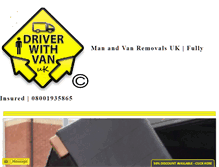 Tablet Screenshot of driver-with-van.co.uk